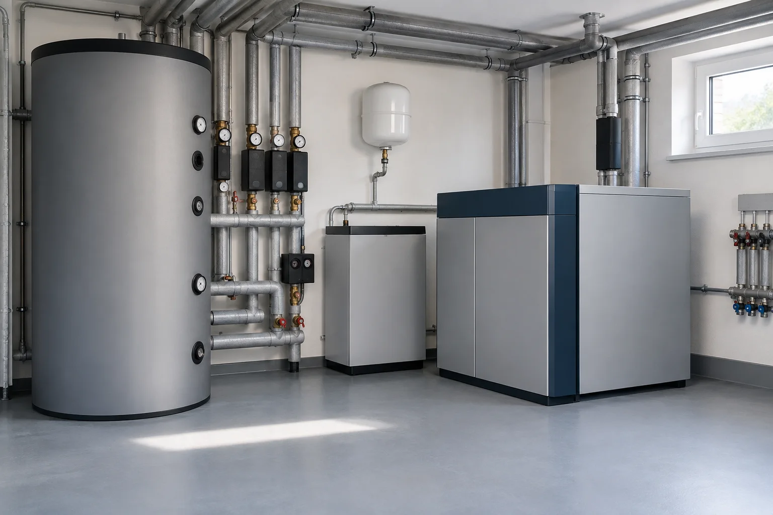 Heizungsanlage mit Rohrinstallationen